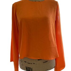 🍊Vince Camuto • orange blouse • xs